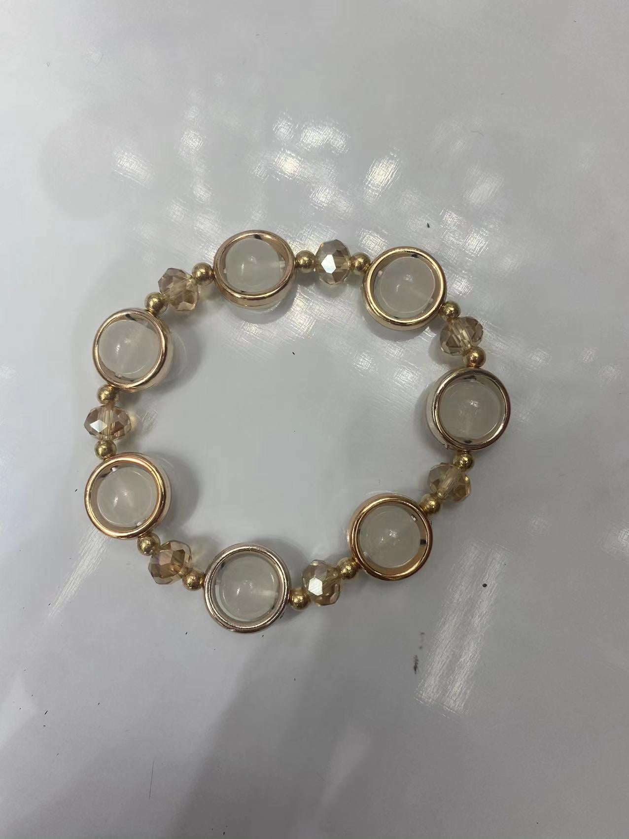 Wholesale 2pcs Multicolor Crystal Glass Beads Bracelet